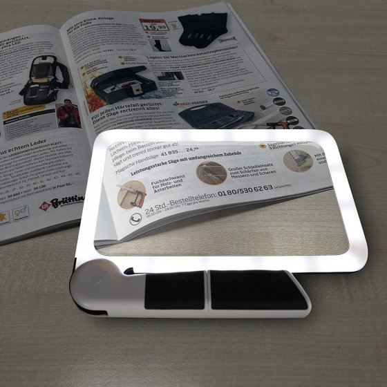 Loupe manuelle avec lumière réglable
