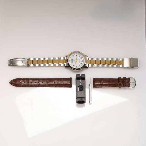 Montre radiopilotée « BiColor » avec bracelet de rechange 