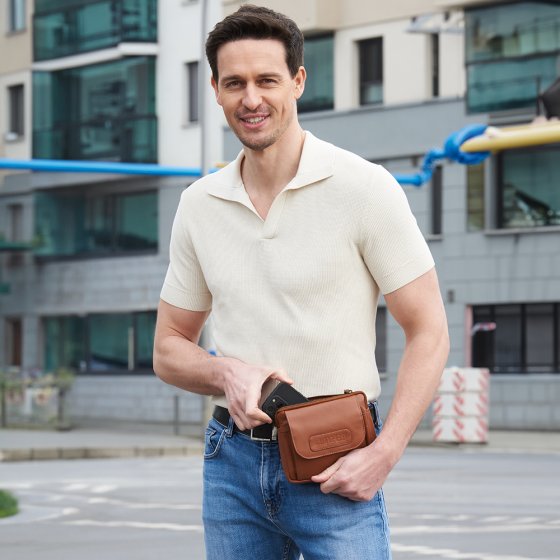 Sac ceinture en cuir de veau