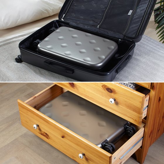 Valise ultra plate à roulettes