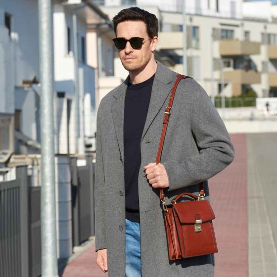 Sac vintage en cuir italien 