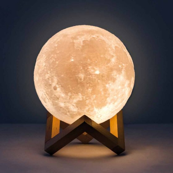 Lampe-lune avec haut-parleur