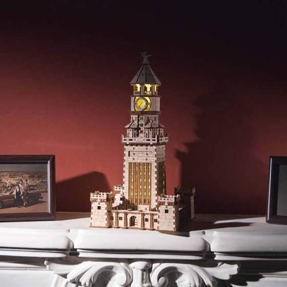 Maquette en bois du phare d’Alexandrie 