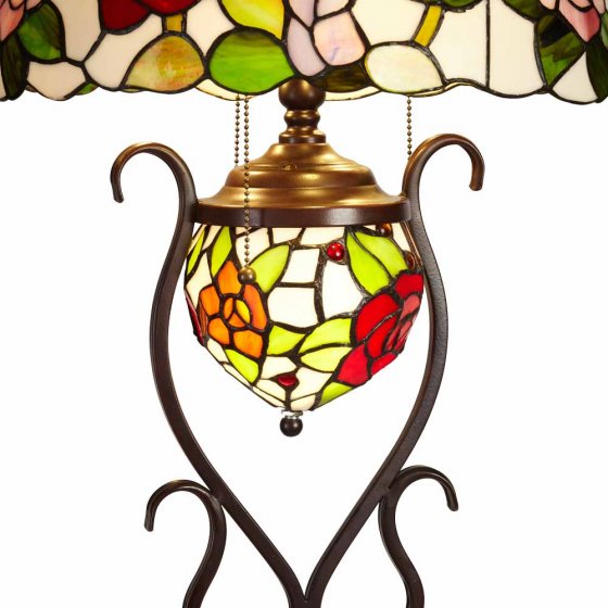 Lampadaire « Roses » style Tiffany 