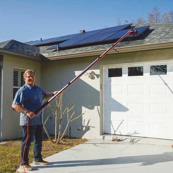 Balai télescopique pour lèau 