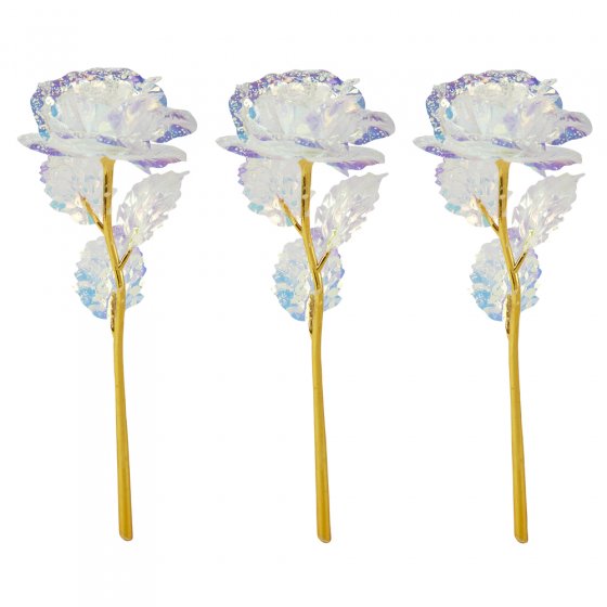 Trio décoratif de roses