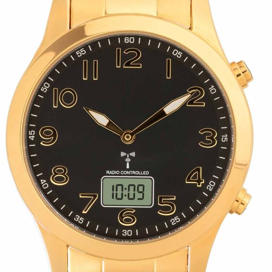 Montre-bracelet radio en or 
