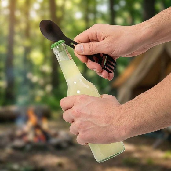 Couverts de camping 9 en 1 et outil multifonctions 