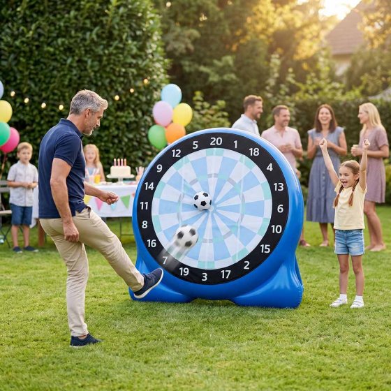 Cible de fléchettes sur le thème du football 