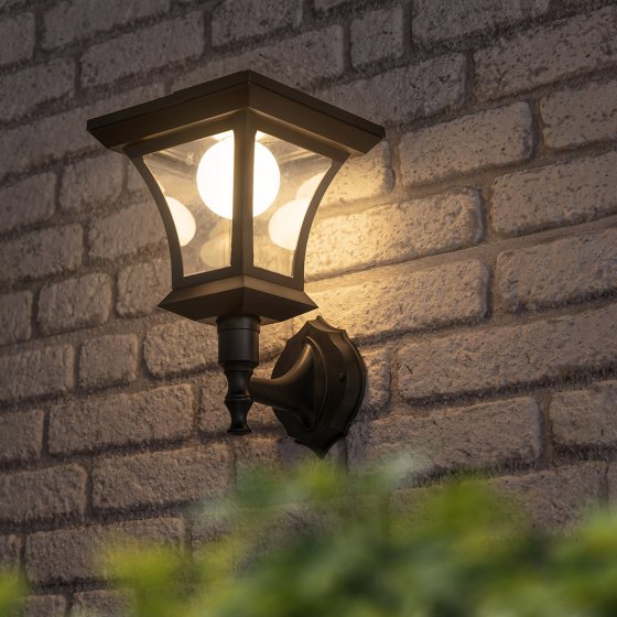 Lanterne solaire LED avec support mural 
