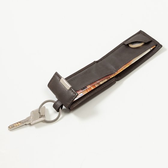 Mini-portefeuille avec porte-clés Noir