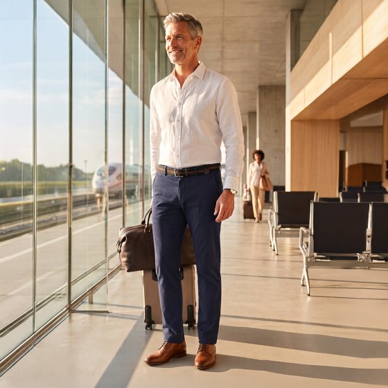 Pantalon de voyage sans repassage 