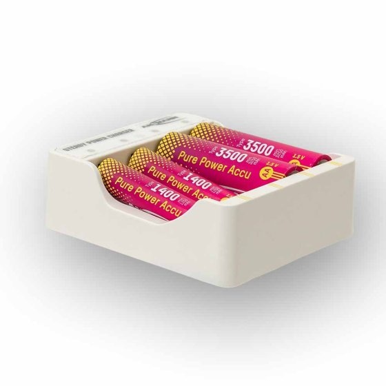 Piles rechargeables Pure Power 4xAAA avec module de recharge 