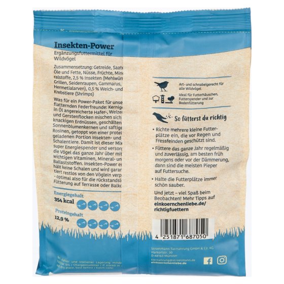 Nourriture pour oiseaux « Insect Power » 750 g 