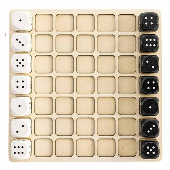 Jeu en bois « Dames aux dés » 