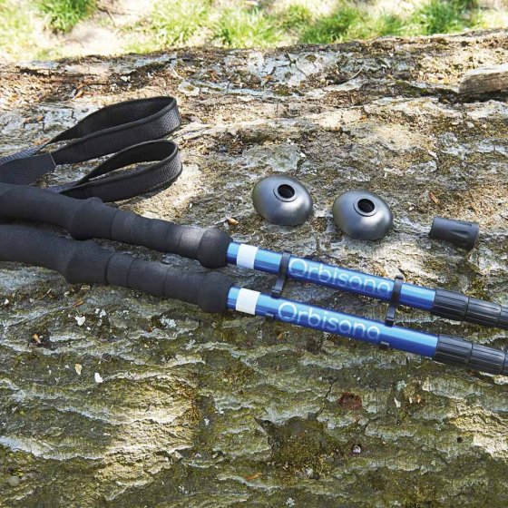 Bâtons de randonnée avec bandes réfléchissantes 