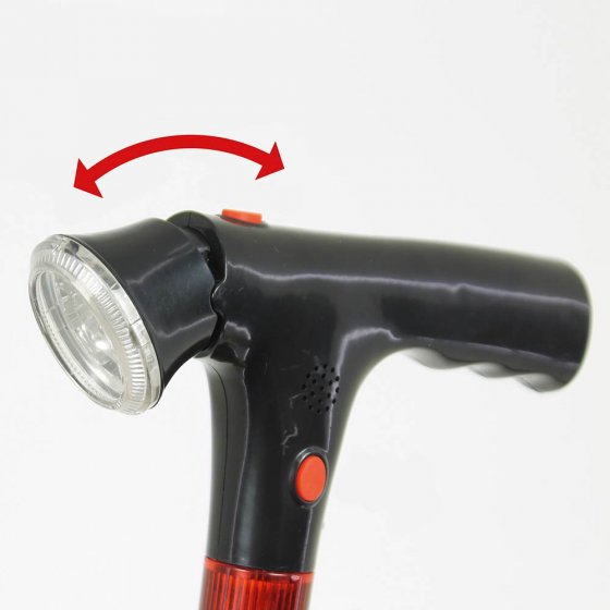 Canne de sécurité avec lampe incorporée