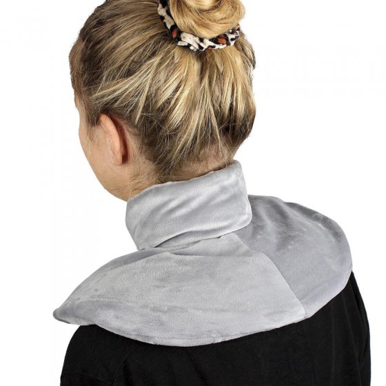 Bouillotte à housse polaire pour la nuque 