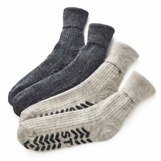 Chaussettes à repriser en alpaga 
