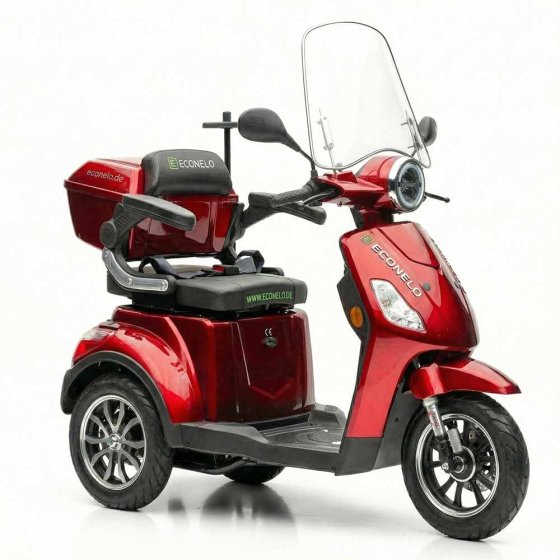E-Mobil Denia, 3 roues, batterie au lithium Rouge
