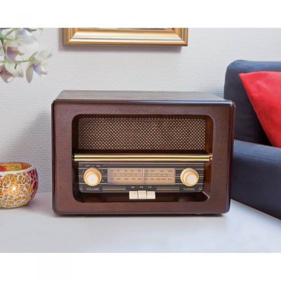 Radio rétro avec lecteur CD 