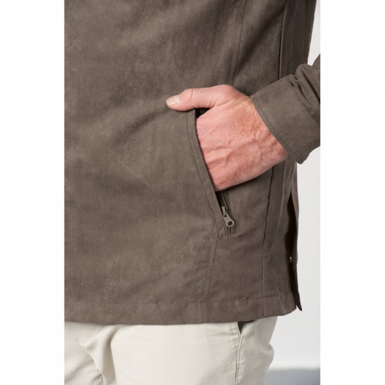 Veste-chemise en microskin 