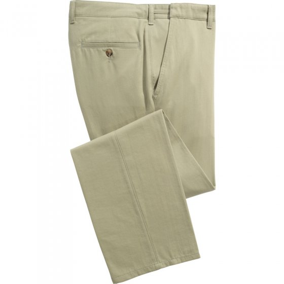 Pantalon coton à ceinture stretch 
