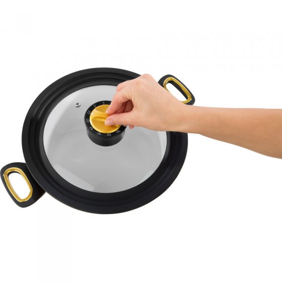 Couvercle de casserole à minuterie