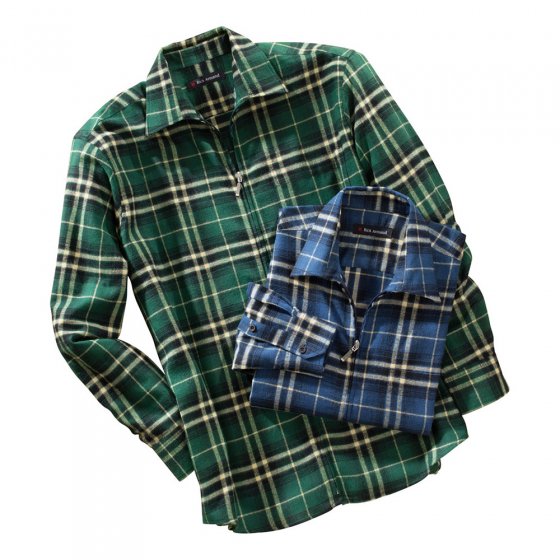 Lot de 2 chemises en flanelle zippées 
