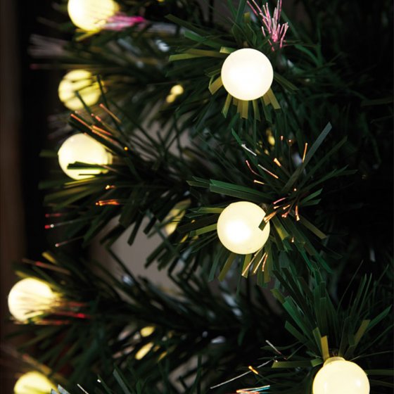 Sapin de Noël à LED et fibre optique 