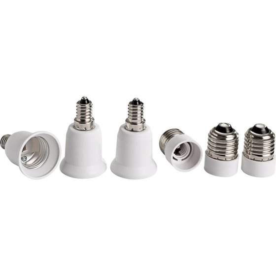 Adaptateur pour ampoules électriques Lot de 3  E27 sur E14