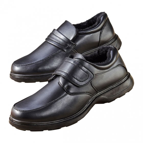 Mocassins à patte auto-agrippante et doublure chaude
