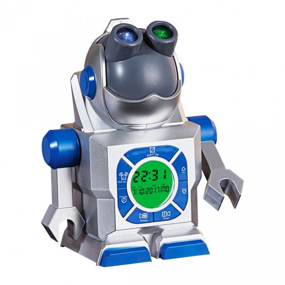 Robot-horloge à projection