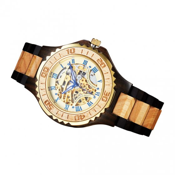 Montre automatique en bois