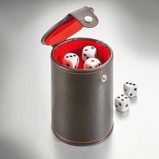 Godet à dés avec compartiment de rangement