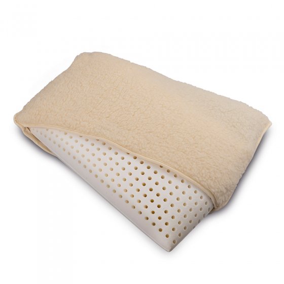 Oreiller cervical en laine vierge