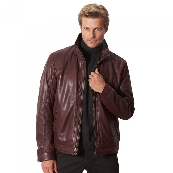 Veste cuir nappa d’agneau 