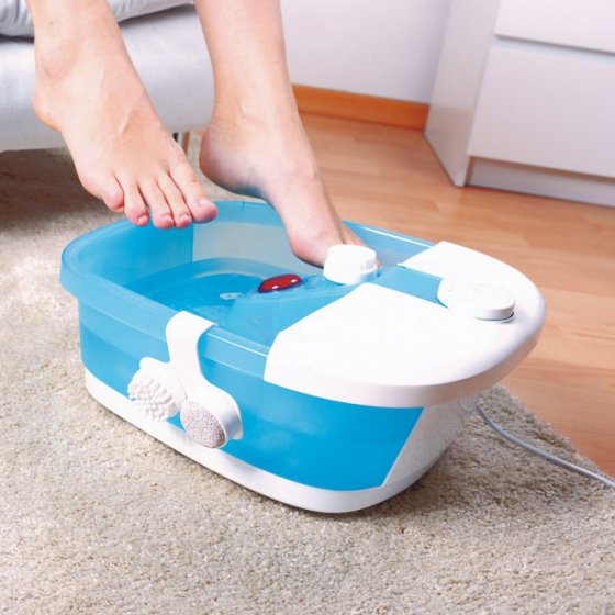 Bain effervescent pour les pieds avec rouleaux massant 