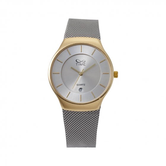 montre maille milanaise "bicolore"