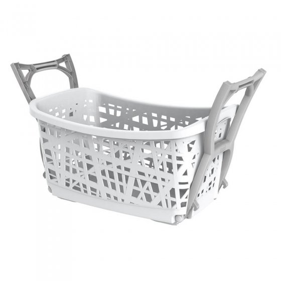 Panier à linge pieds escamotables