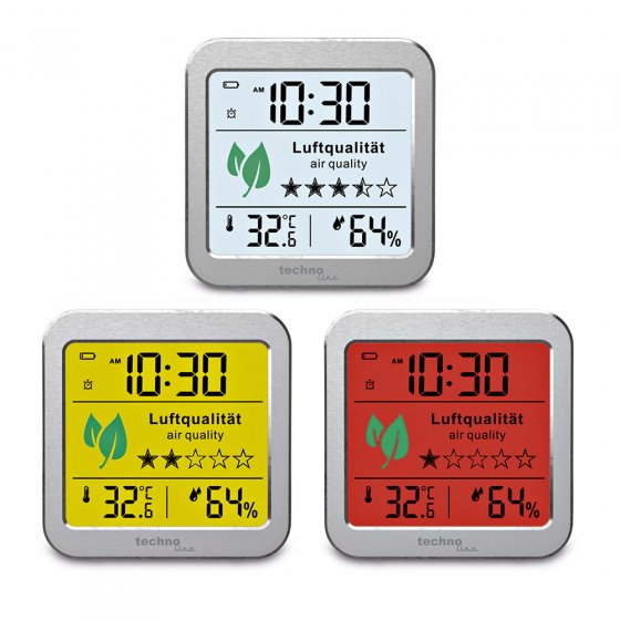 Réveil avec moniteur de qualité d'air
