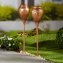 Flambeaux de jardin solaires en métal (lot de 2) - 3