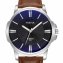 Montre pour homme avec bracelet en cuir noir - 3