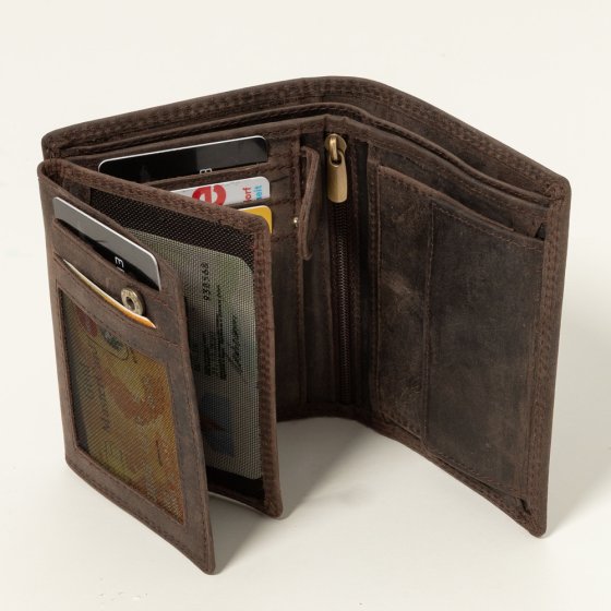 Portefeuille en cuir de vachette pour homme 