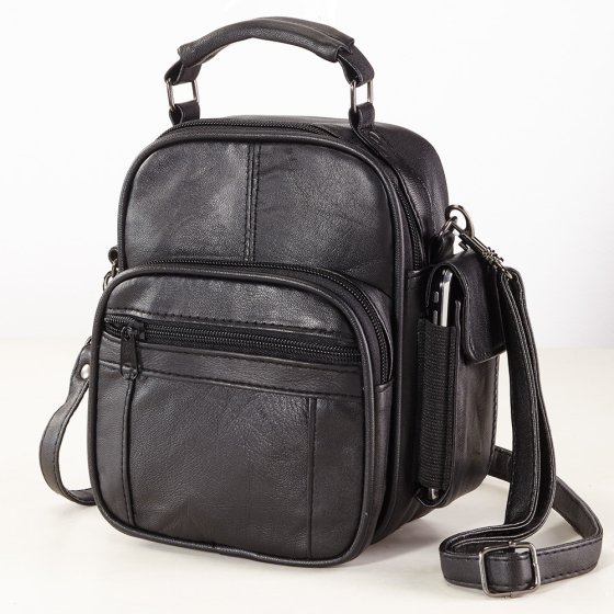 Sacoche homme en cuir Noir