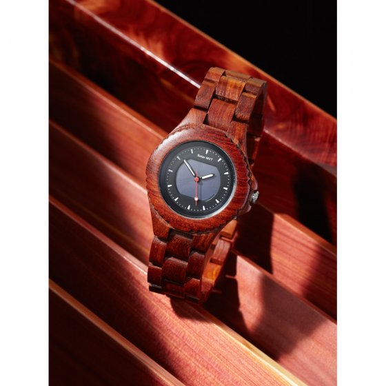 Montre solaire en bois 