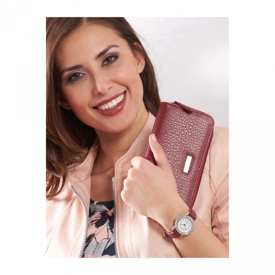 Montre élégante pour femme avec porte-monnaie