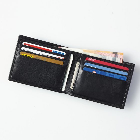Porte-monnaie cuir "flat wallet"