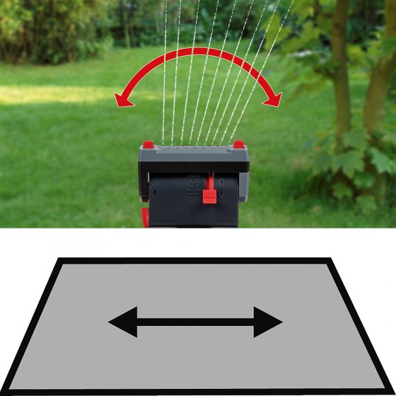 Maxi arroseur oscillant avec minuterie 