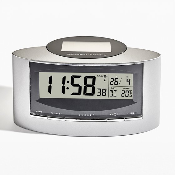 Réveil solaire radiopiloté silencieux